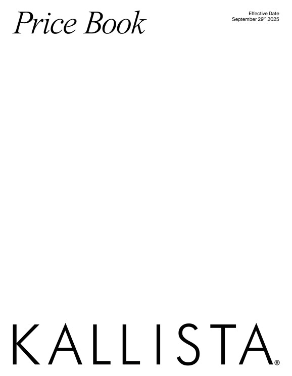 Kallista Pricebook September 2025 (1)